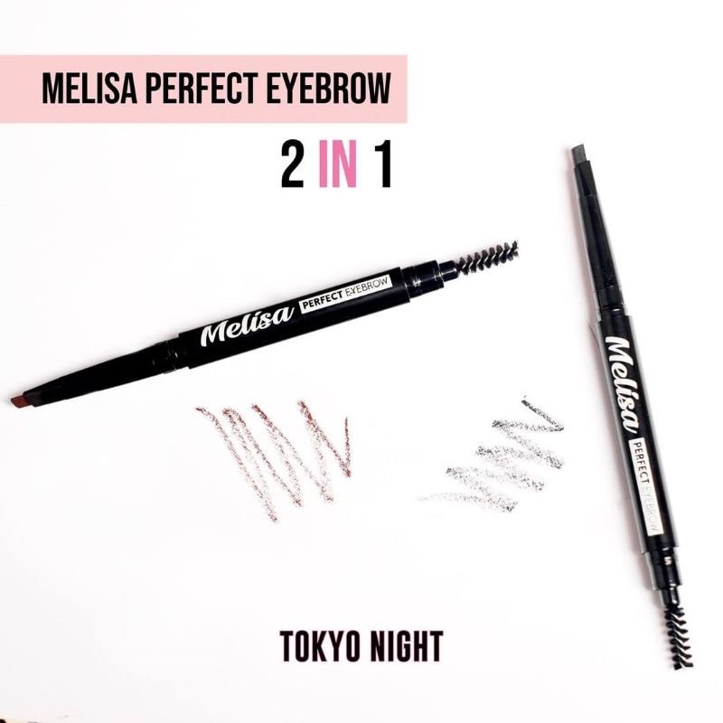 Melisa Pensil Alis Putar / Automatic Eyebrow Pen 2 in 1