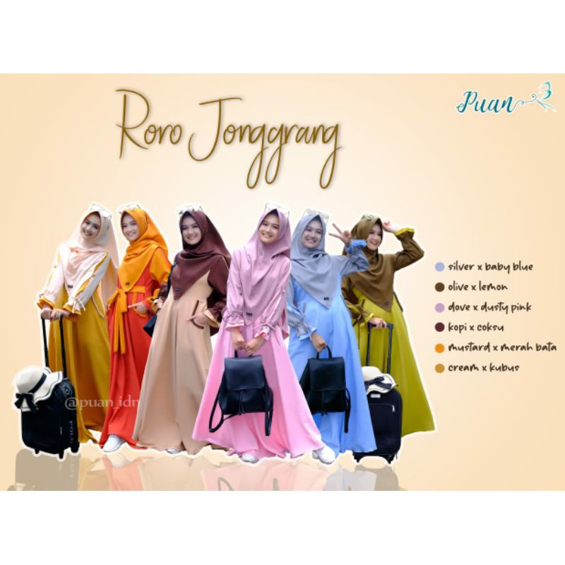 Roro jonggrang by puan (gamis hijab)
