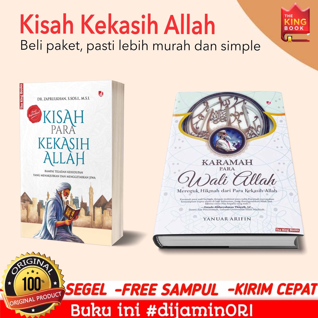 Jual Paket 2 Buku Kisah Para Kekasih Allah And Karomah Para Wali Allah Karamah Para Wali Allah 1860