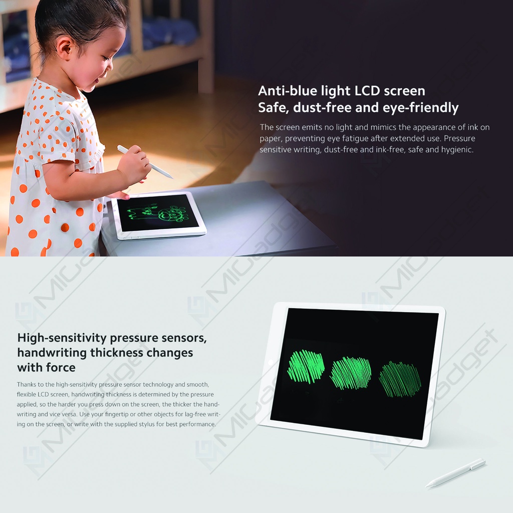 Xiaomi Mi LCD Writing Tablet 13.5&quot; - Tablet Anak Gambar 1 Warna