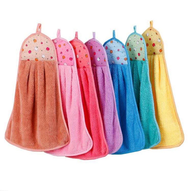 Serbet Lap Tangan Microfiber Polos Hand Towel Gantung Dapur Handuk Kitchen Kualitas Kain Murah