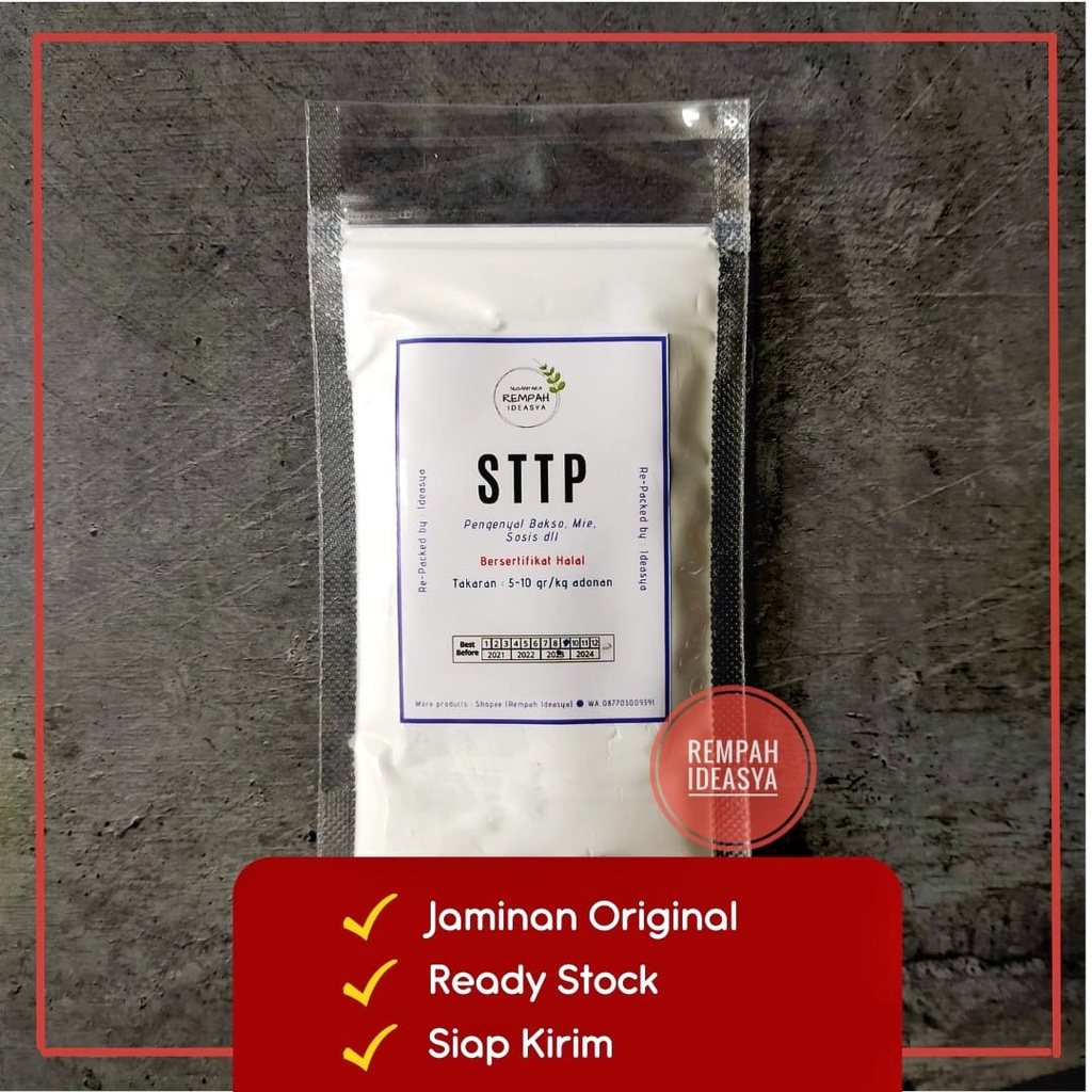 

STTP (Sodium Tripolyphospat) Food Grade Pengenyal Sosis, Bakso , Nugget, Mie, 100 gr