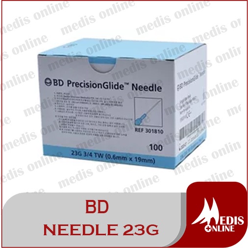 Needle BD / needle 23 bd / Jarum 23 BD / Needle bd 23G / Jarum 23G / BOX