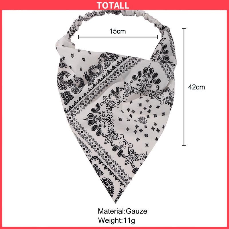 COD Ikat kepala syal segitiga elastis ikat kepala cetak elastis anti-fume hood-Totall