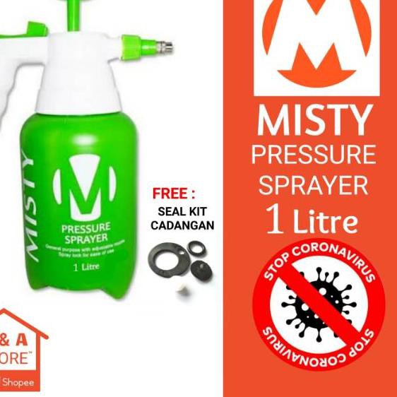 Keluaran Terbaru Pressure Sprayer Misty 1 Liter Presure Spray Murah Semprotan Serbaguna Bukan Kyo Shopee Indonesia