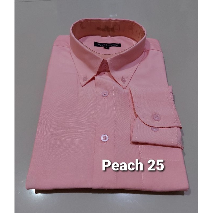 KEMEJA JUMBO POLOS LENGAN PANJANG XXL 2XL XXXL 3XL COKLAT SUSU CREAM UNGGU PEACH KEMEJA POLOS