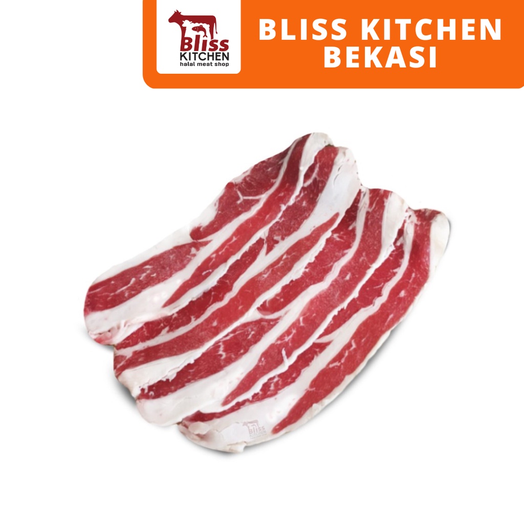 

Daging Sapi Lapis US Long Sliced Beef / US Shortplate Long Slice 250gr