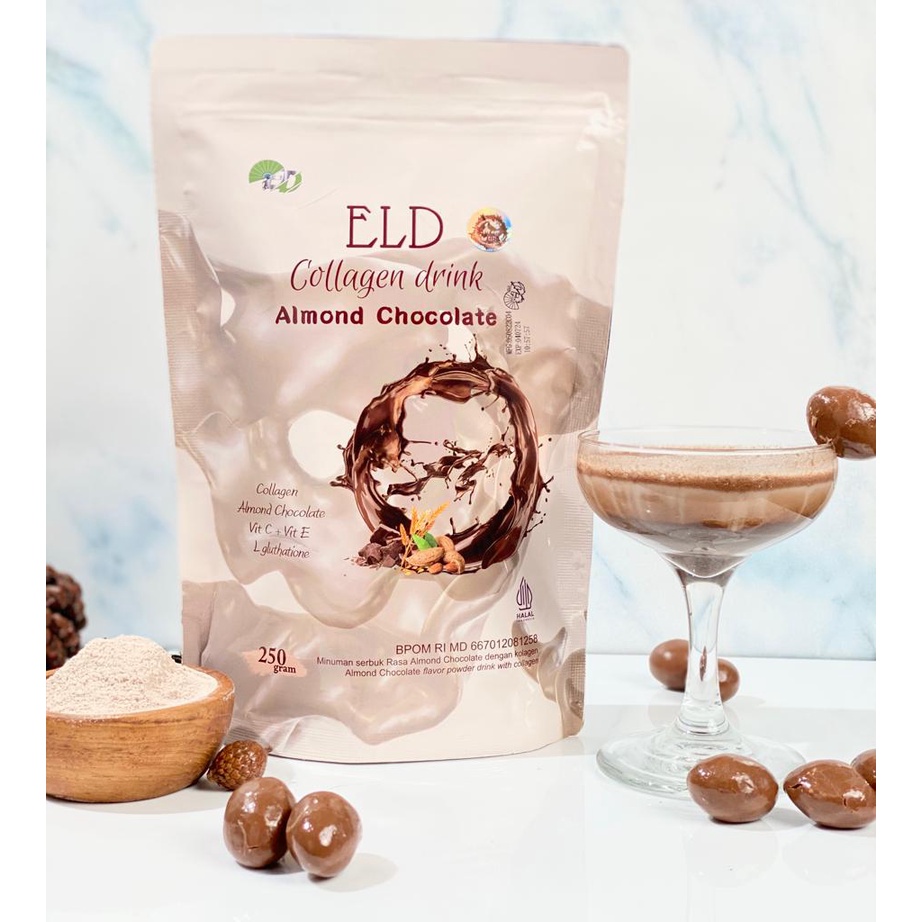 ELD Collagen Drink Rasa Almond Chocolate 250gr