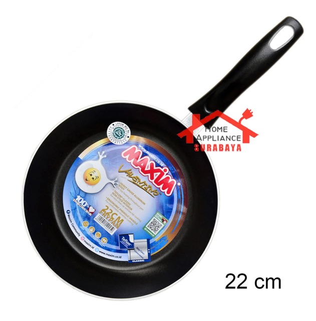 Frypan - Fry Pan Wajan Panci Penggorengan Maxim Teflon Anti Lengket 22CM Valentino 22 CM