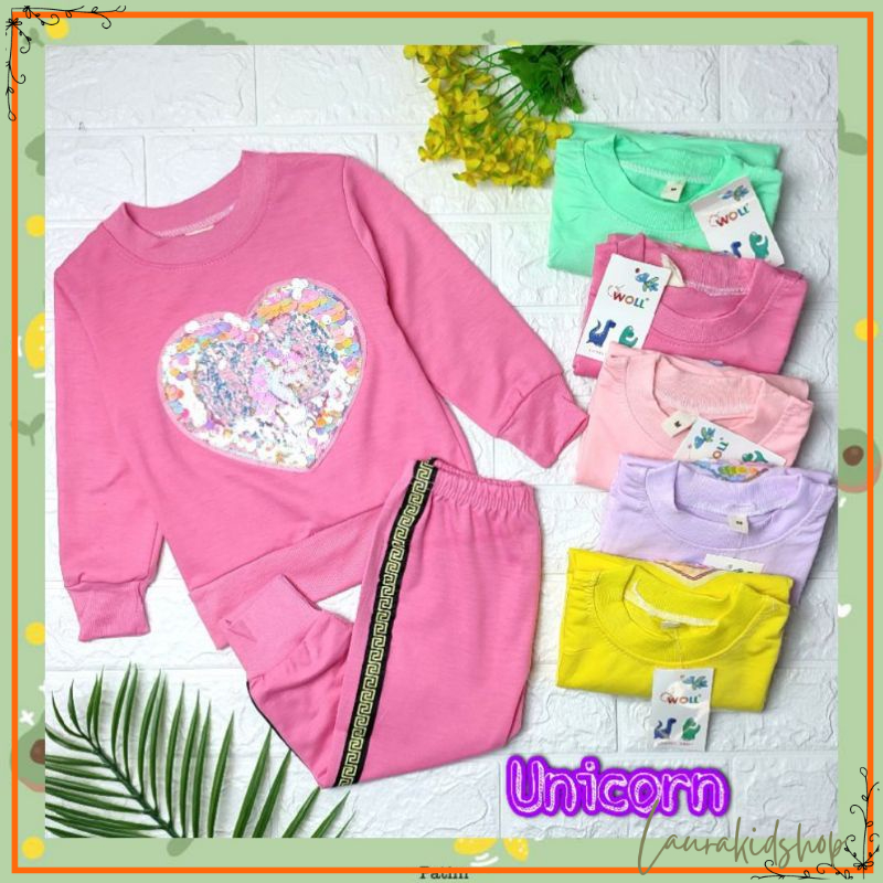 Setelan Sweater Anak Perempuan Import 2-5 Tahun