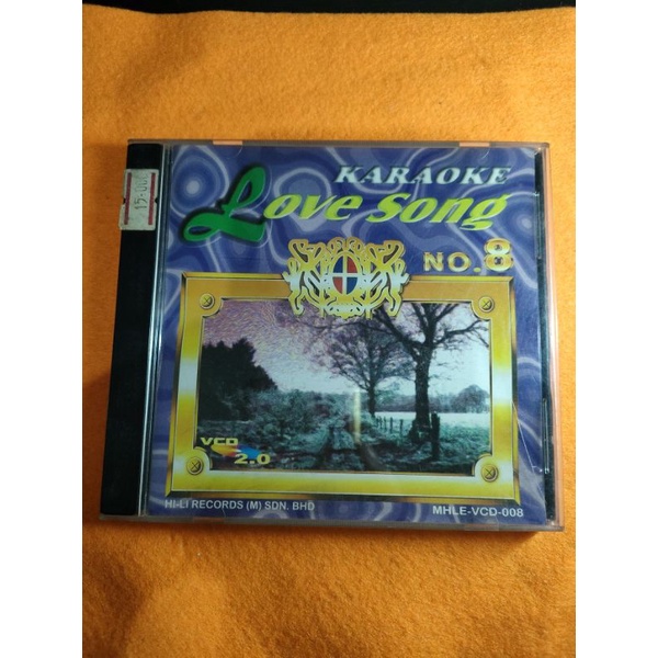 VCD karaoke love song No 8, made in Kuala Lumpur Malaysia