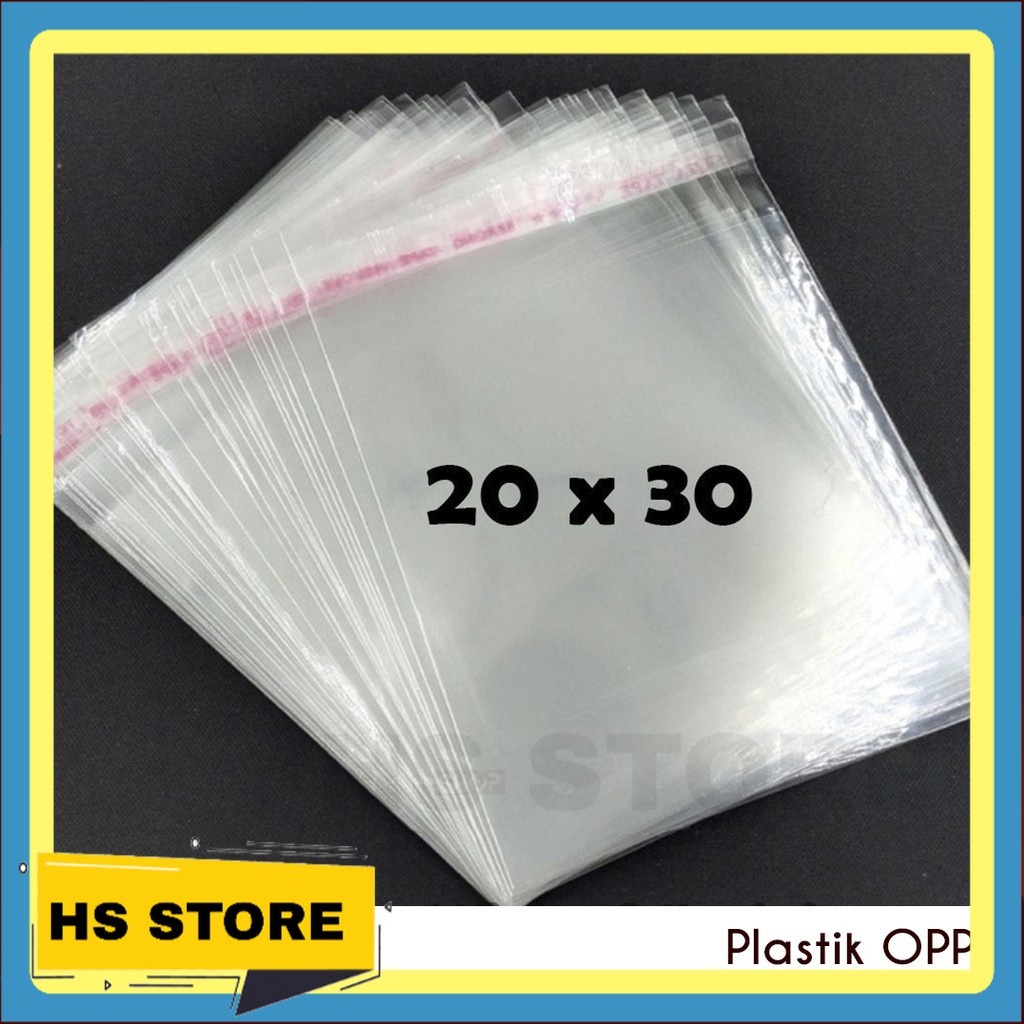 

KANTONG PLASTIK OPP LEM 20 X 30 CM 100PCS