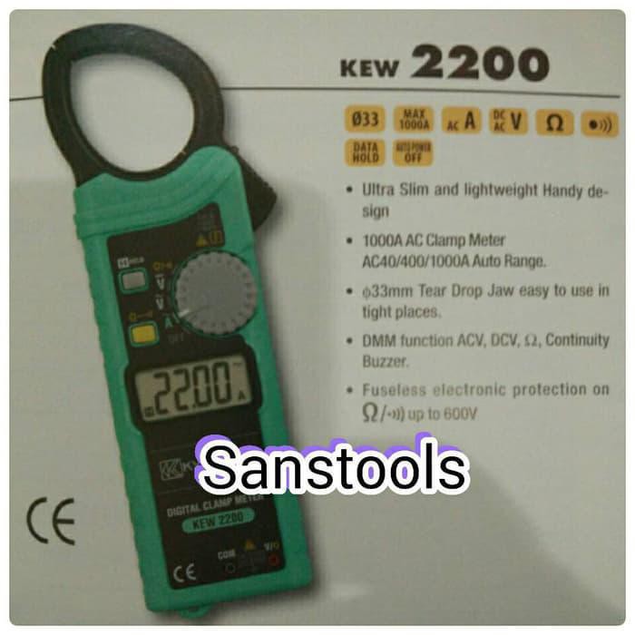 digital clamp meter tang ampere acdc 1000A kyoritsu 2200