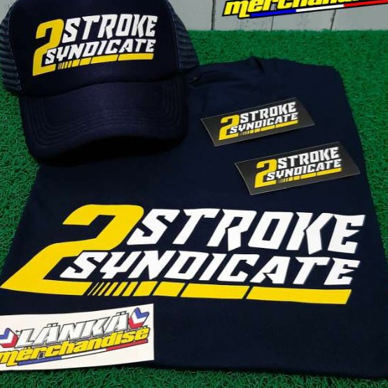 Paket kaos dan topi Kaos 2Stroke syndicate kaos 2tax kaos satria kaos f1zr kaos rxz