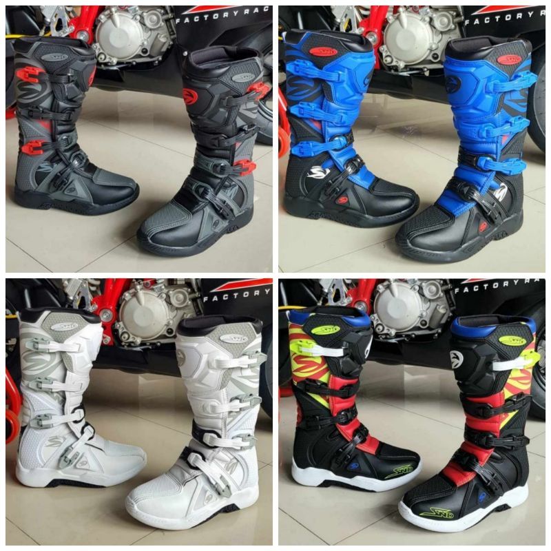 Sepatu Trail SND warna Blue Orange Sepatu cross SND 2022