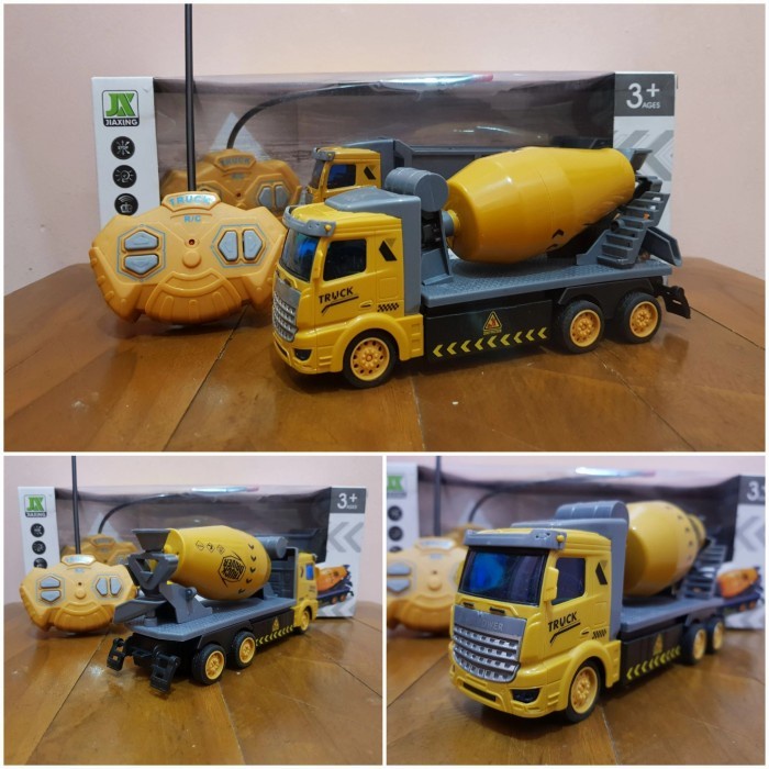 MAINAN ANAK LAKI LAKI TRUCK KONTRUKSI MOLEN MESIN COR REMOTE CONTROL MAINAN MOBIL RC