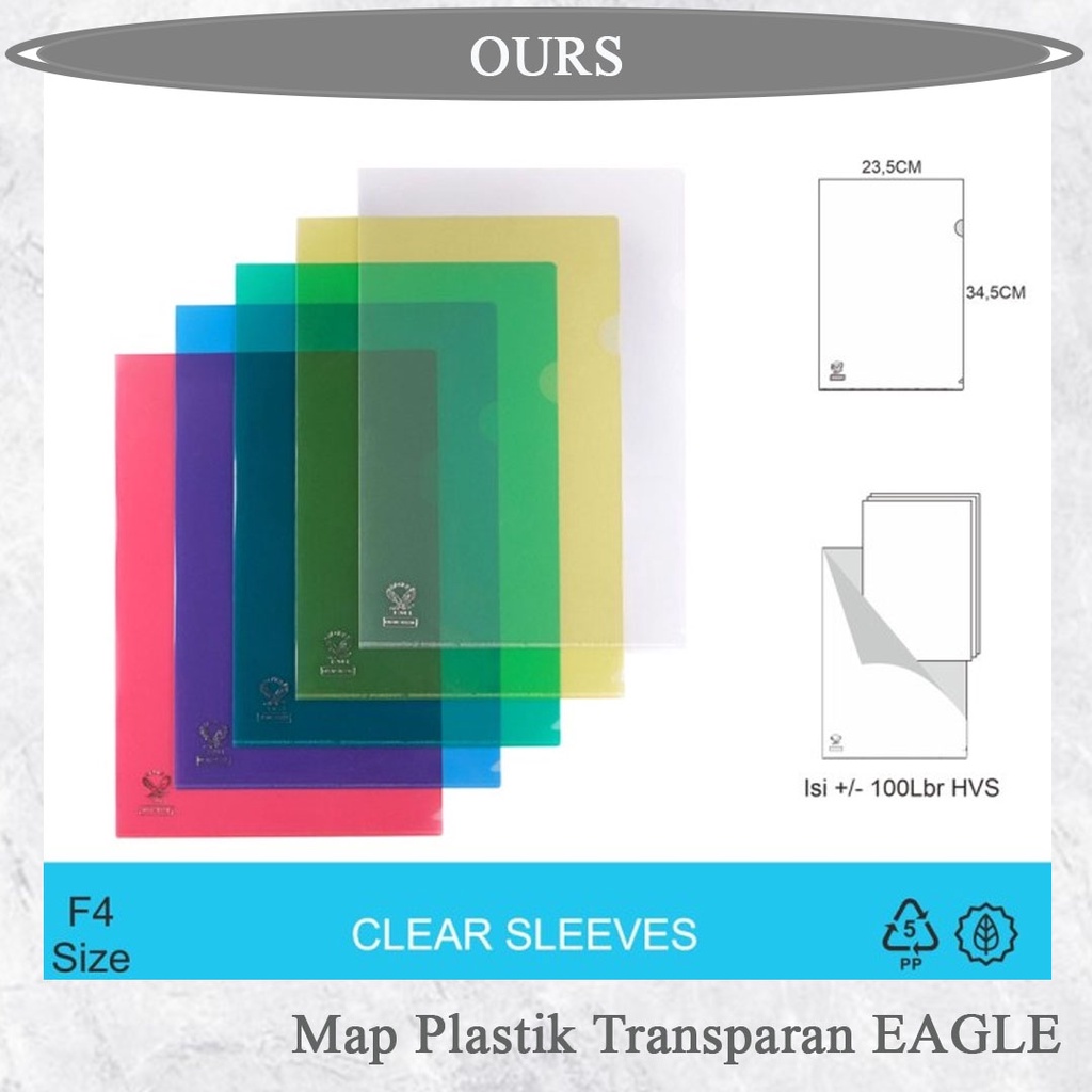 

Map L Bening / Map Plastik Transparan E 201 L EAGLE Folio/F4