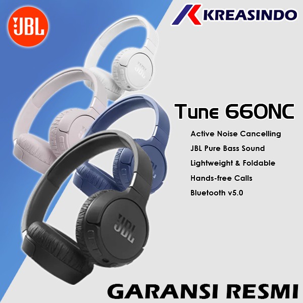 JBL Tune 660NC / T660 NC / T660NC Bluetooth Wireless Headphone Original