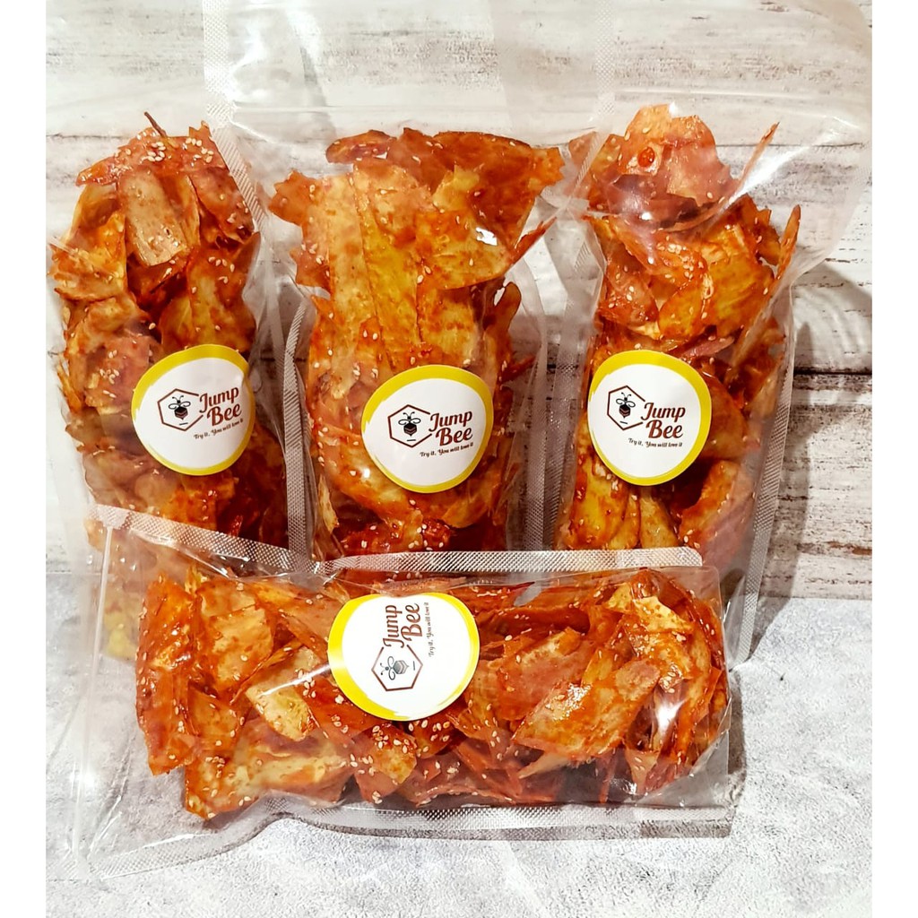 KRIPIK SINGKONG WIJEN BALADO/PEDES MANIS ASIN CRISPY