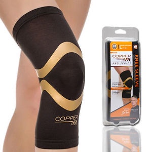 Deker Lutut Copper Fit / Knee Support Sleeve Dekker Olahraga / Deker Pelindung Lutut Otot - 1 Pcs