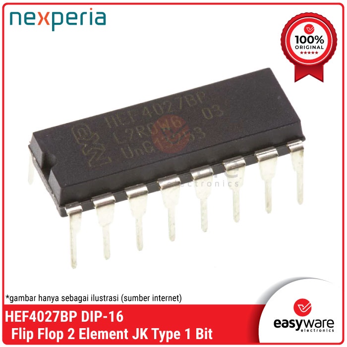 HEF4027BP DIP-16 NXP ORIGINAL HEF 4027 BP DIP 16 IC FLIP FLOP