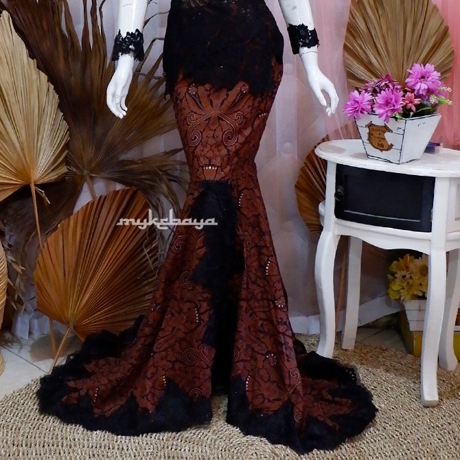 Promo Rok duyung batik katun cornelly rok mermaid modern rok batik duyung termurah lamaran wisuda