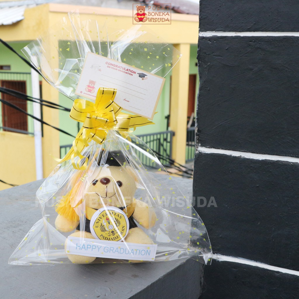 Boneka Wisuda Teddy Bear Mini Gratis Ongkir Kecil Tedy Bear Imut Kado Kelulusan Paud TK SD SMP SMA Gift Graduation Kado Wisudah Hadiah Boneka Sarjana Kecil Murah Custom Nama Logo Sekolah Kampus