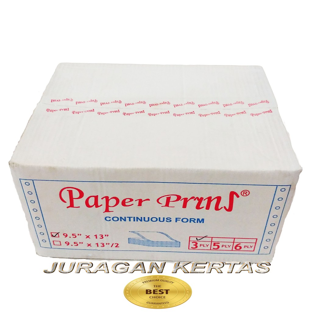 

CONTINUOUS FORM 9.5 X 13 3PLY PAPERPRYNS