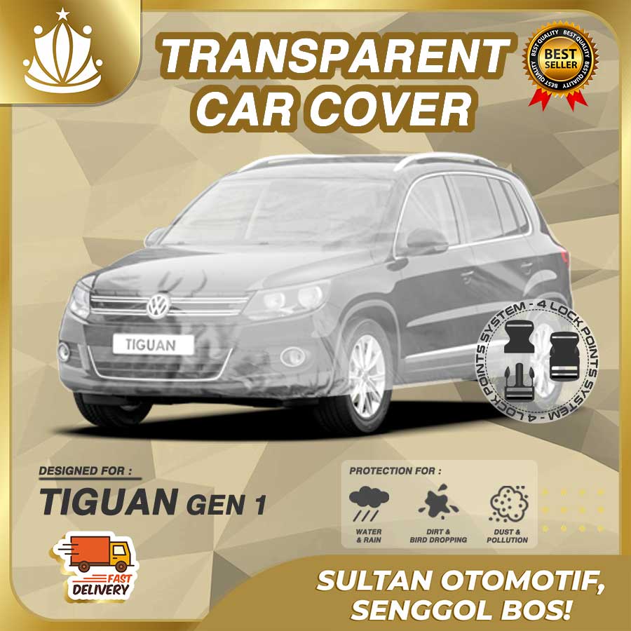 Body Cover Mobil Plastik TEBAL VW Tiguan Lama WATERPROOF