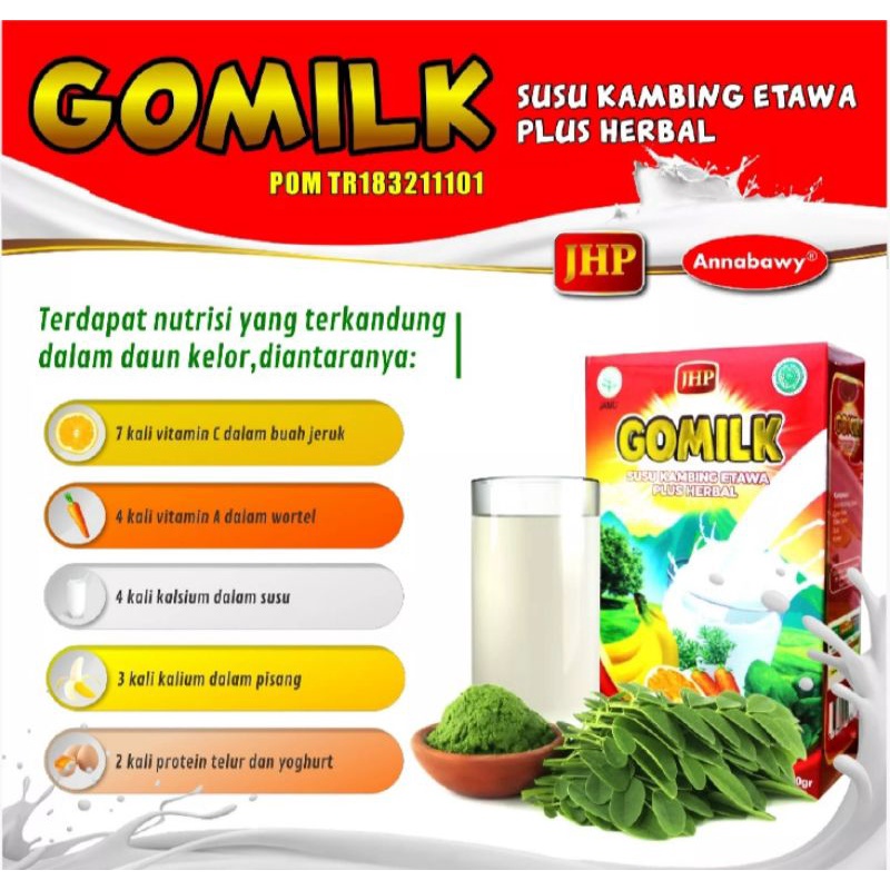 

Susu GoMilk Susu Kambing Etawa Asli Original Susu plus Herbal