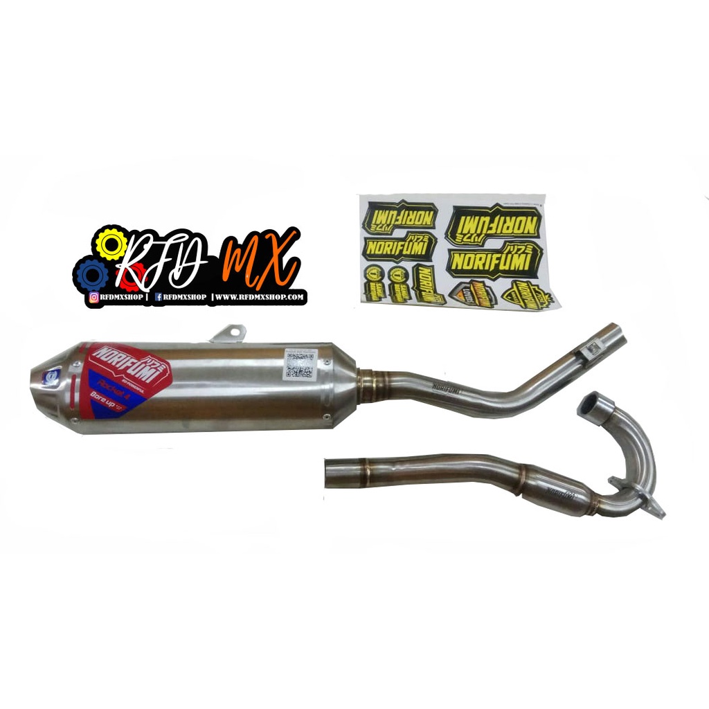 KNALPOT NORIFUMI ROCKET 4 BORE UP CRF 150 L ORIGINAL