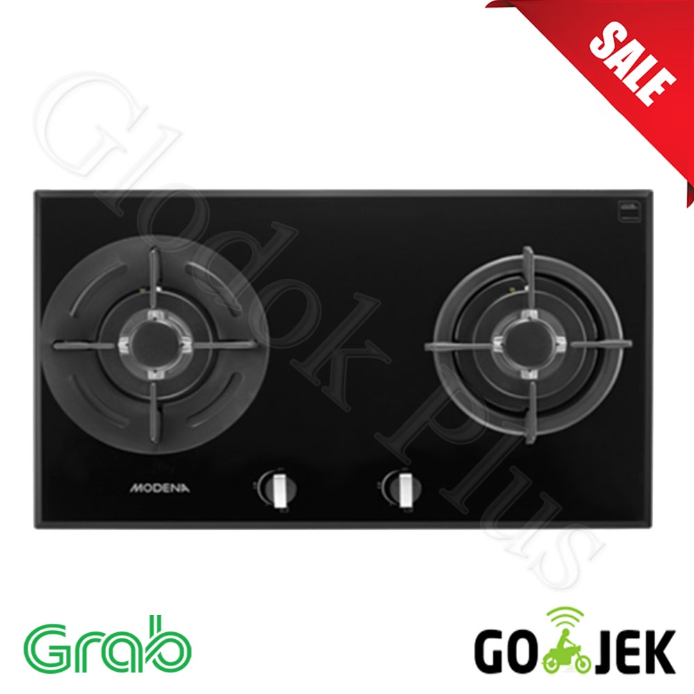 MODENA BH 1725 LA Kompor Tanam Built-In Hob Gas 70cm 2 tungku Burners bh1725la 1725la kuningan