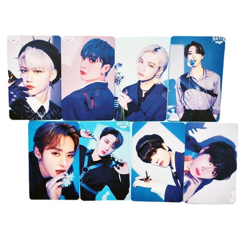 8pcs / Set Kartu Pos Album Foto Kpop Stray Kids MANIAC Ukuran Kecil