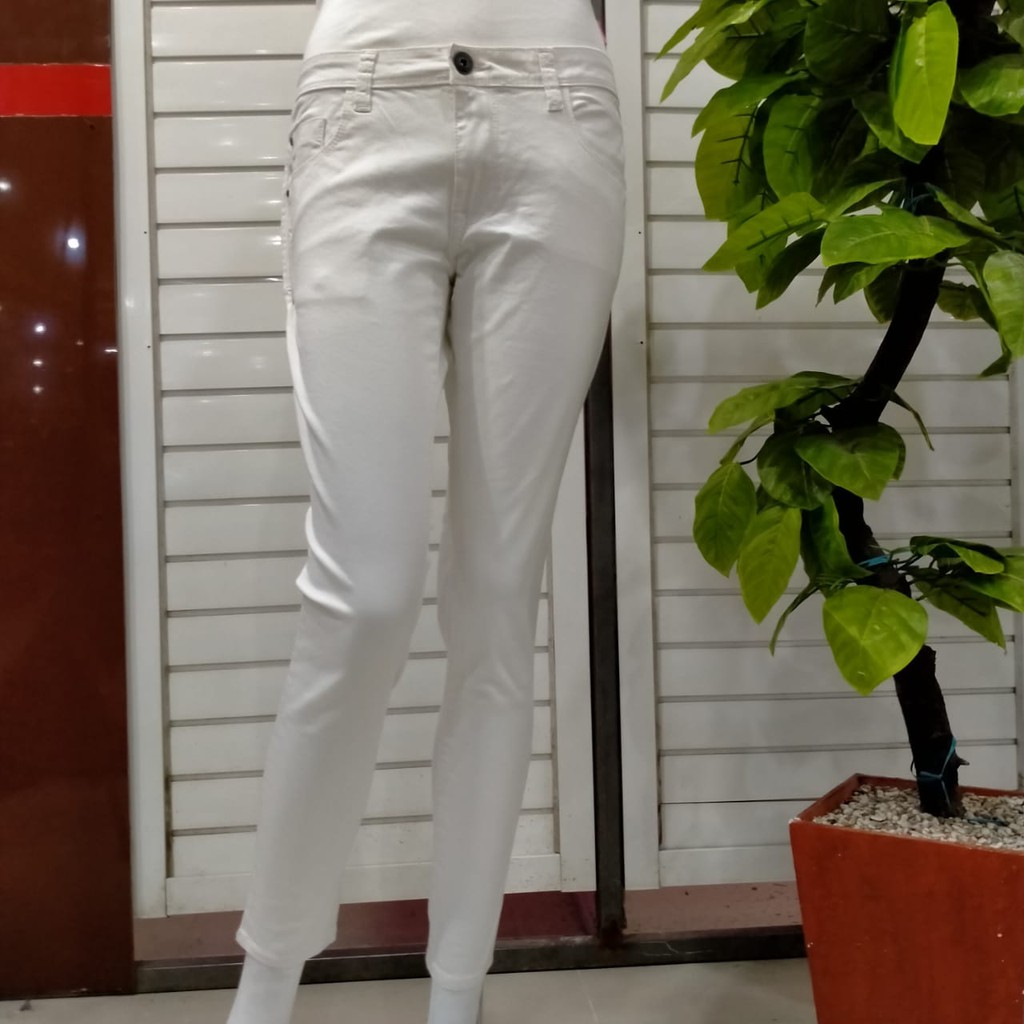 gof CARDINAL GIRL Celana Jeans Wanita Cardinal Bawahan Wanita - GBCBP00522F 08A White Skiny Jeans