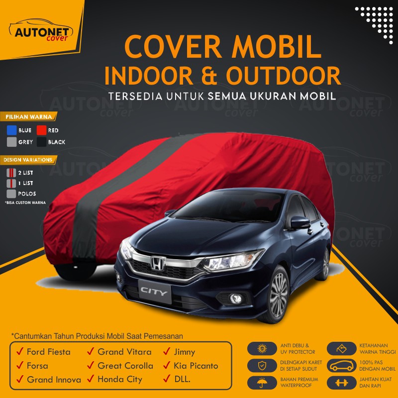 Cover Mobil Outdoor Honda City Autonet body cover Sarung Mobil Warna Jimny Kia Picanto Grand Vitara