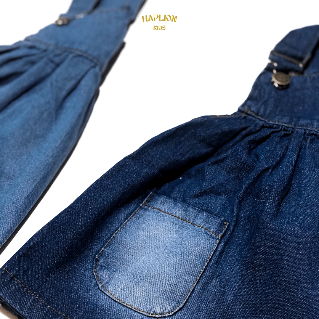 Overall Rok Jeans Anak Denim Amy 6 Bulan - 3 Tahun | Haplion Kidswear