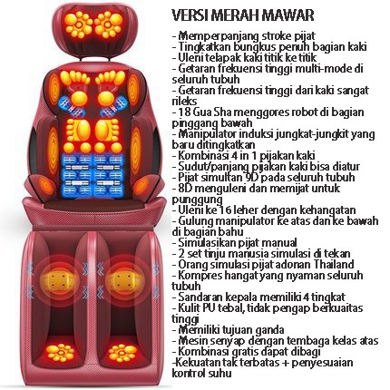 BENBO Bantalan Pijat Seluruh Tubuh/Bantal Pijat Sofa Kursi Pijat/Bantal Pijat Elektrik/Bantal Pijat Portabel