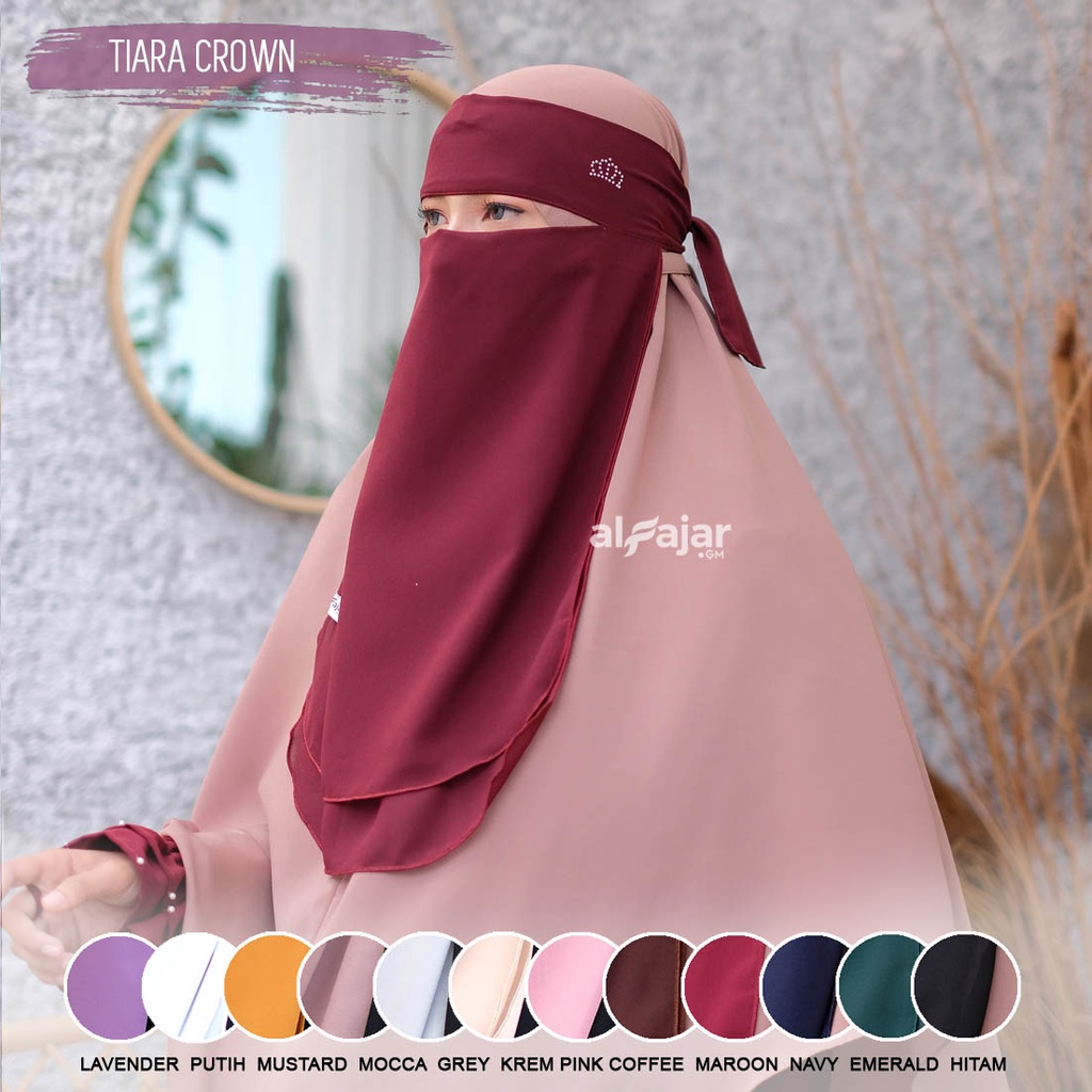 Cadar Bandana TIARA Dua Layer Ceruty by Alfajar