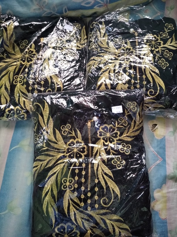 Westylis Gamis Abaya Hitam Mordir Mewah Batik 4 Motif /gamis Arap /bisa Busui Matt Creap Premium Ori