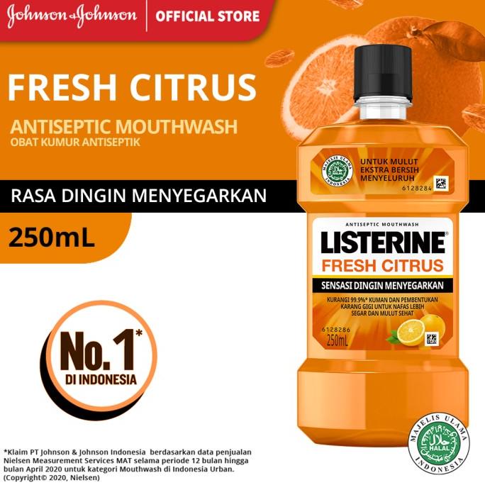(BISA COD) LISTERINE Fresh Citrus Mouthwash/Obat Kumur Antiseptik 250ml FREE ONGKIR Kode 159