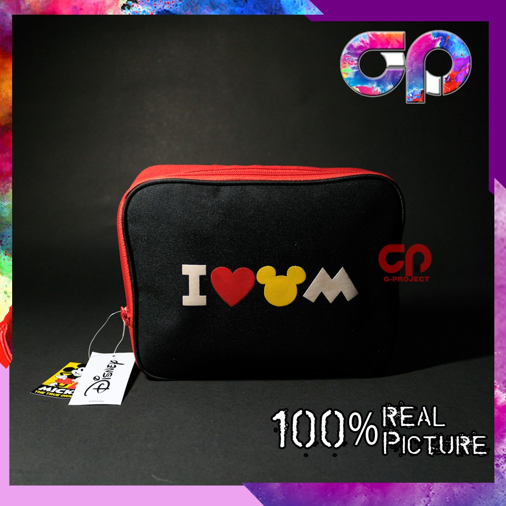 

DISNEY Pencil Case Kotak Pencil Serbaguna - I Love Mickey