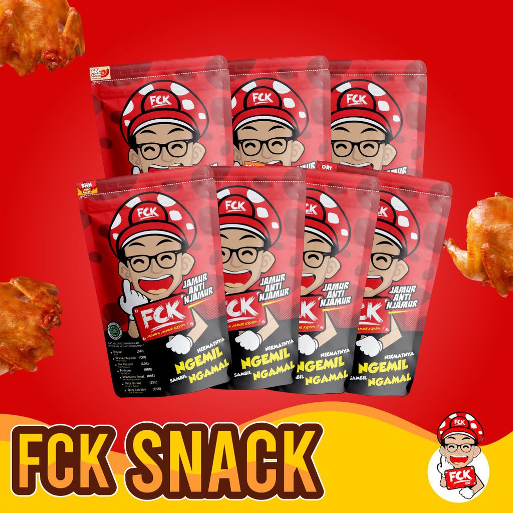 JAMUR CRISPY FCK TERLEZAT CEMILAN KRIPIK PEDAS MAKANAN RINGAN KERIPIK JAMUR TIRAM BELI 2GRATIS 1