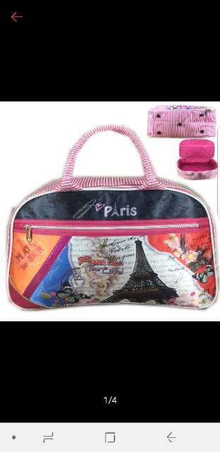 Travel Bag premium 2 sleting little pony bahan tebal kualitas terbaik