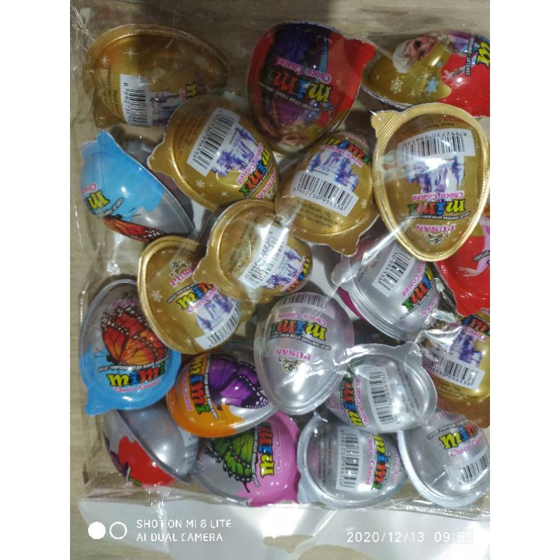 

permen coklat mimi telur coklat unik chocolate egg kinderjoy mini