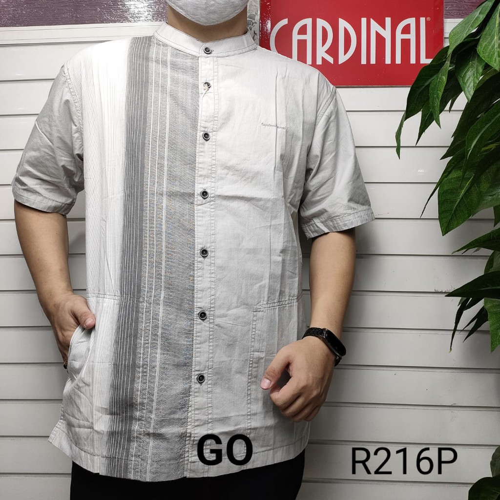 gos JUMBO CARDINAL KEMEJA KOKO PUTIH Taqwa Pakaian Pria Original Baju Muslim Lengan Pendek