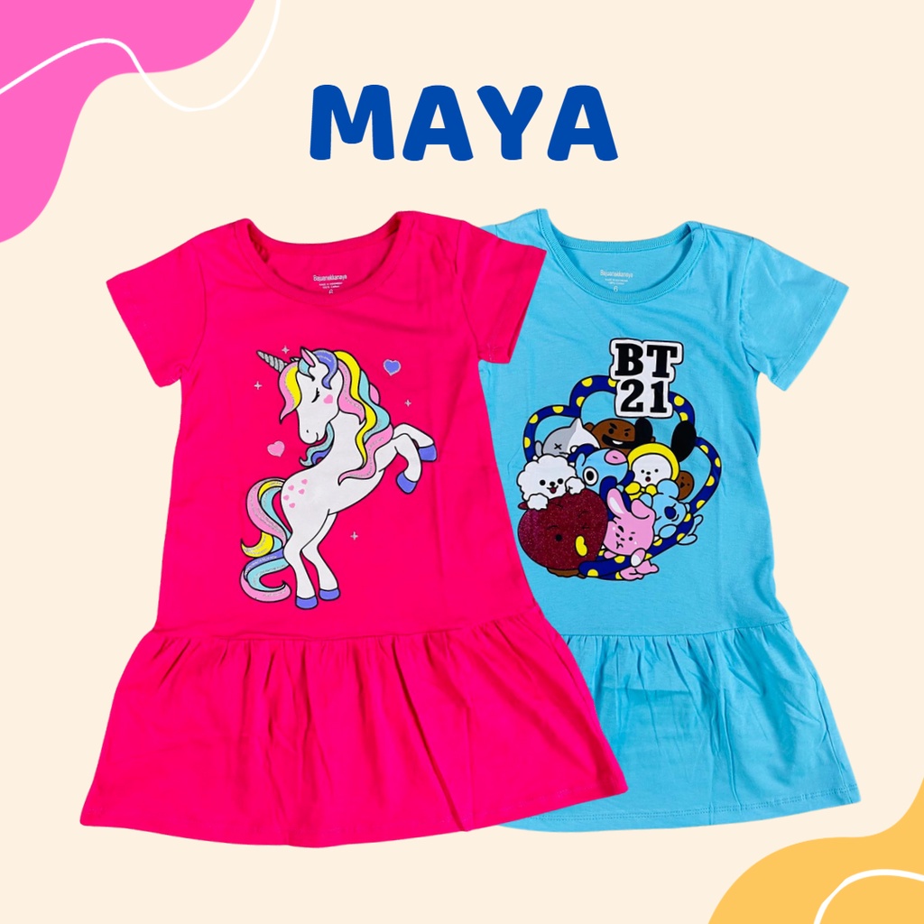 2-8 tahun DRESS ANAK MAYA Junior by Baju Anak Kanaya