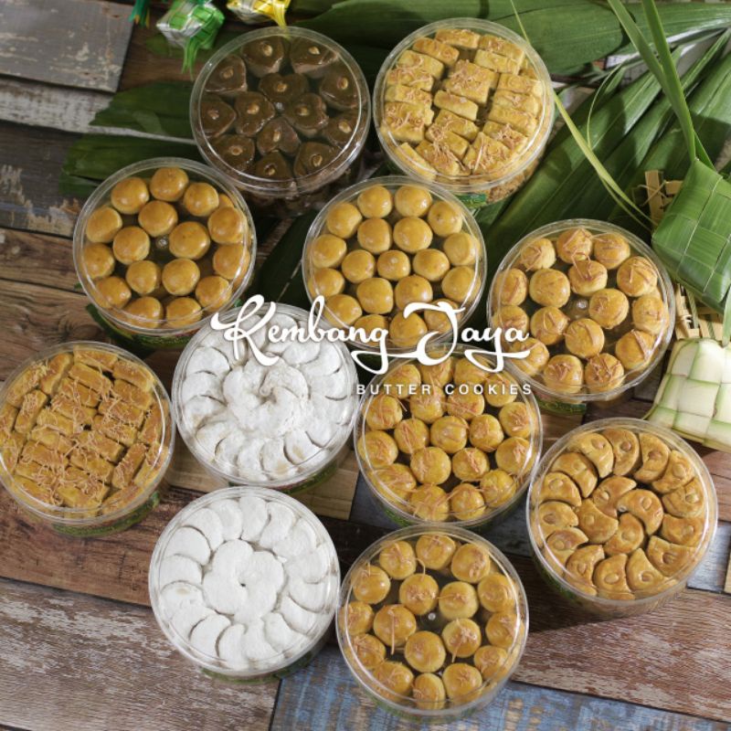 

Kue kering kembang jaya butter cookies Kue kering toples Kue lebaran Kue kering HALAL
