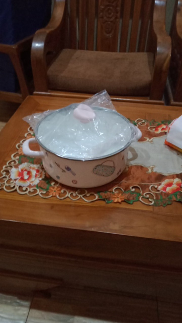 Panci, Dutch Oven Enamel Chefina D24cm W/glass Lid Beauty In The Kitchen