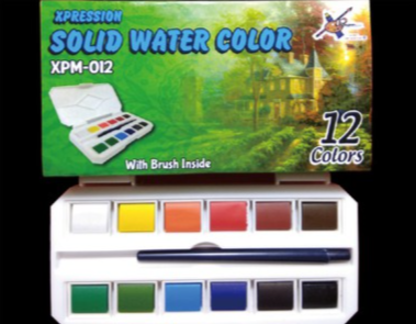 

XPRESSION SOLID WATERCOLOR XPM SET 12 WARNA