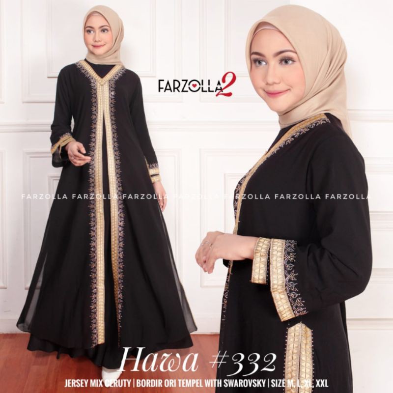 GAMIS TURKI • HAWA • DRESS TURKI • DRESS TURKY • GAMIS HITAM CERUTY • GAMIS ARAB • SWAROVSKY • VUIKO
